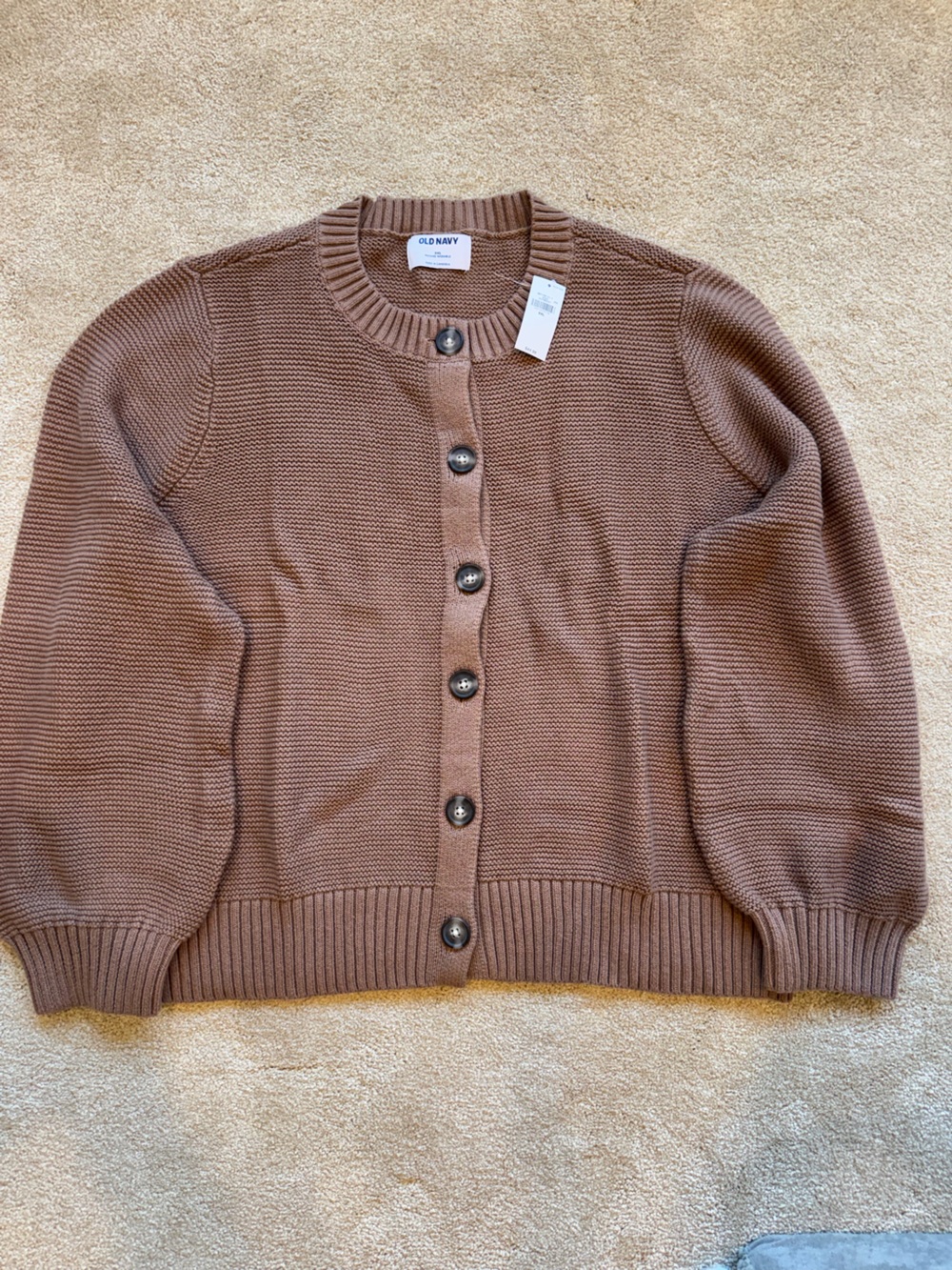 New with tags - Old Navy Chestnut Brown Button-Front Women's Sweater Cardigan